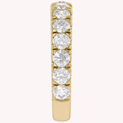 Half Eternity Wedding Band Ring 1.00 Cttw Lab Grown Diamond Sterling Silver, 10K or 14K Solid Gold Jewelry