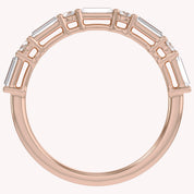 Half Eternity Wedding Band Lab Grown Diamond Ring