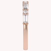 Half Eternity Wedding Band Lab Grown Diamond Ring