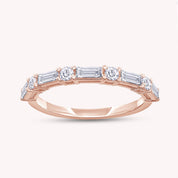 Half Eternity Wedding Band Lab Grown Diamond Ring