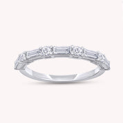 Half Eternity Wedding Band Lab Grown Diamond Ring