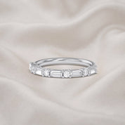 Half Eternity Wedding Band Lab Grown Diamond Ring