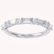 Half Eternity Wedding Band Lab Grown Diamond Ring