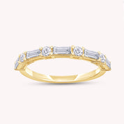 Half Eternity Wedding Band Lab Grown Diamond Ring
