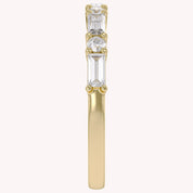 Half Eternity Wedding Band Lab Grown Diamond Ring