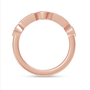 Multi Shape Lab Created Moissanite 2MM Width Half Eternity Ring