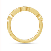 Multi Shape Lab Created Moissanite 2MM Width Half Eternity Ring