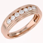 Mens Wedding Band Ring Lab Grown Diamond