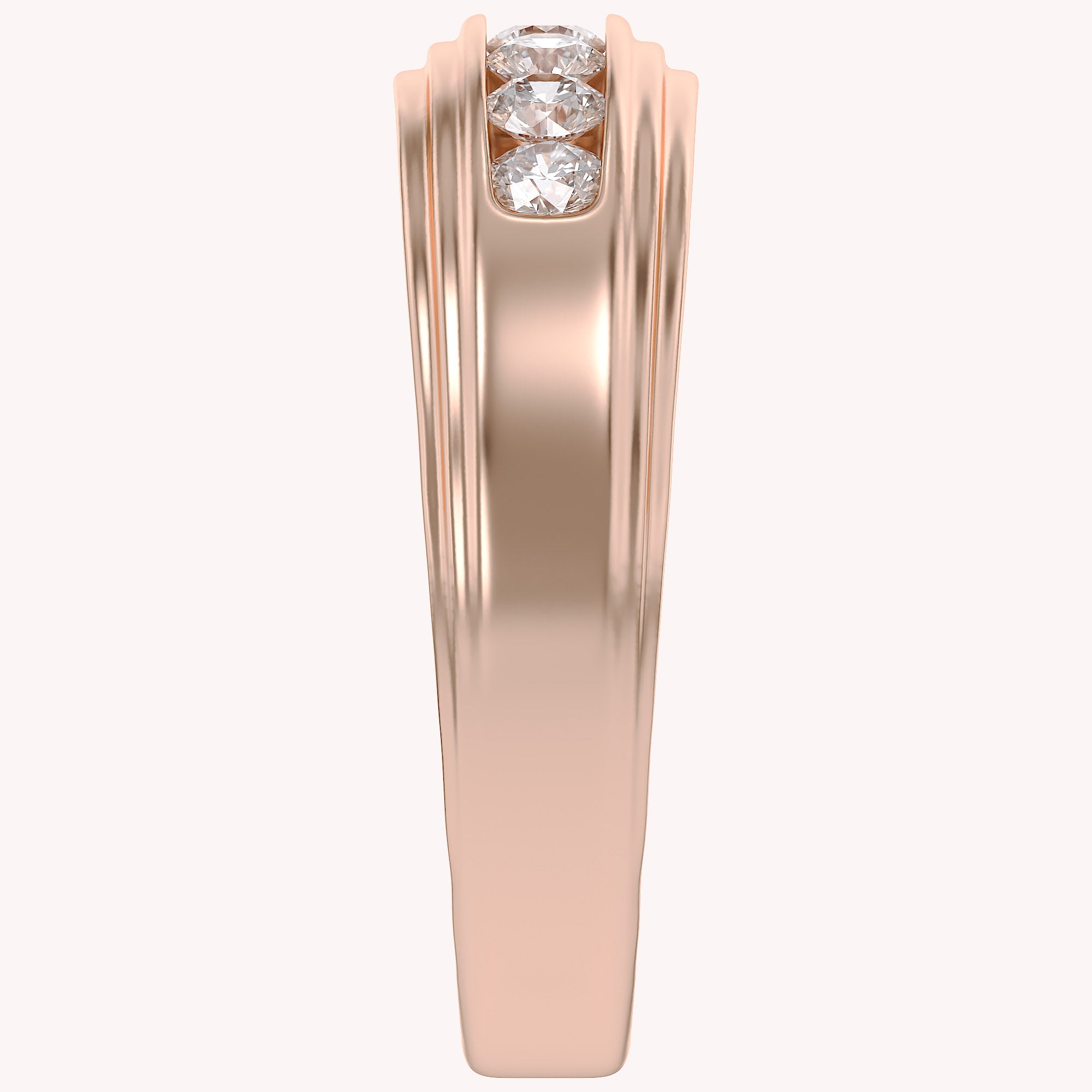 Mens Wedding Band Ring Lab Grown Diamond