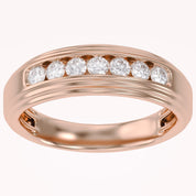 Mens Wedding Band Ring Lab Grown Diamond