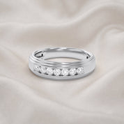 Mens Wedding Band Ring Lab Grown Diamond
