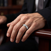 Mens Wedding Band Ring Lab Grown Diamond