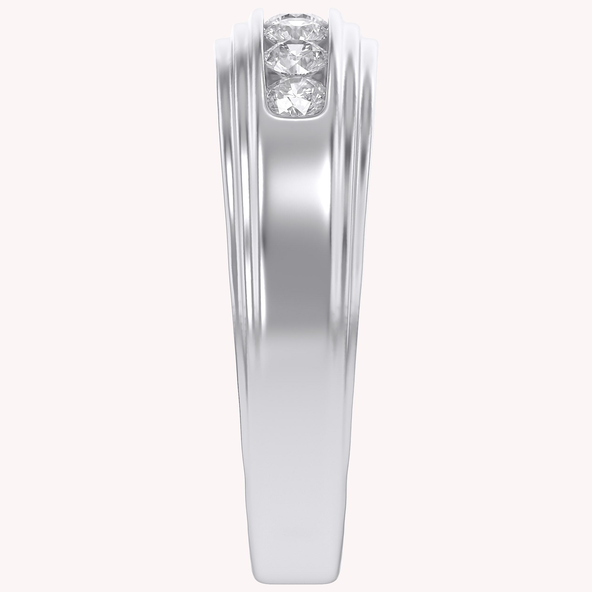 Mens Wedding Band Ring Lab Grown Diamond