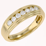 Mens Wedding Band Ring Lab Grown Diamond
