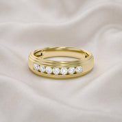 Mens Wedding Band Ring Lab Grown Diamond