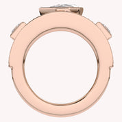 1.65 Carat Pear Shape Lab Grown Diamond Oura Ring Jacket