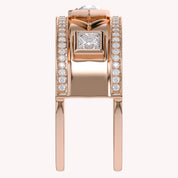 1.65 Carat Pear Shape Lab Grown Diamond Oura Ring Jacket