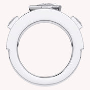 1.65 Carat Pear Shape Lab Grown Diamond Oura Ring Jacket