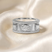 1.65 Carat Pear Shape Lab Grown Diamond Oura Ring Jacket