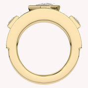 1.65 Carat Pear Shape Lab Grown Diamond Oura Ring Jacket