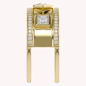 1.65 Carat Pear Shape Lab Grown Diamond Oura Ring Jacket
