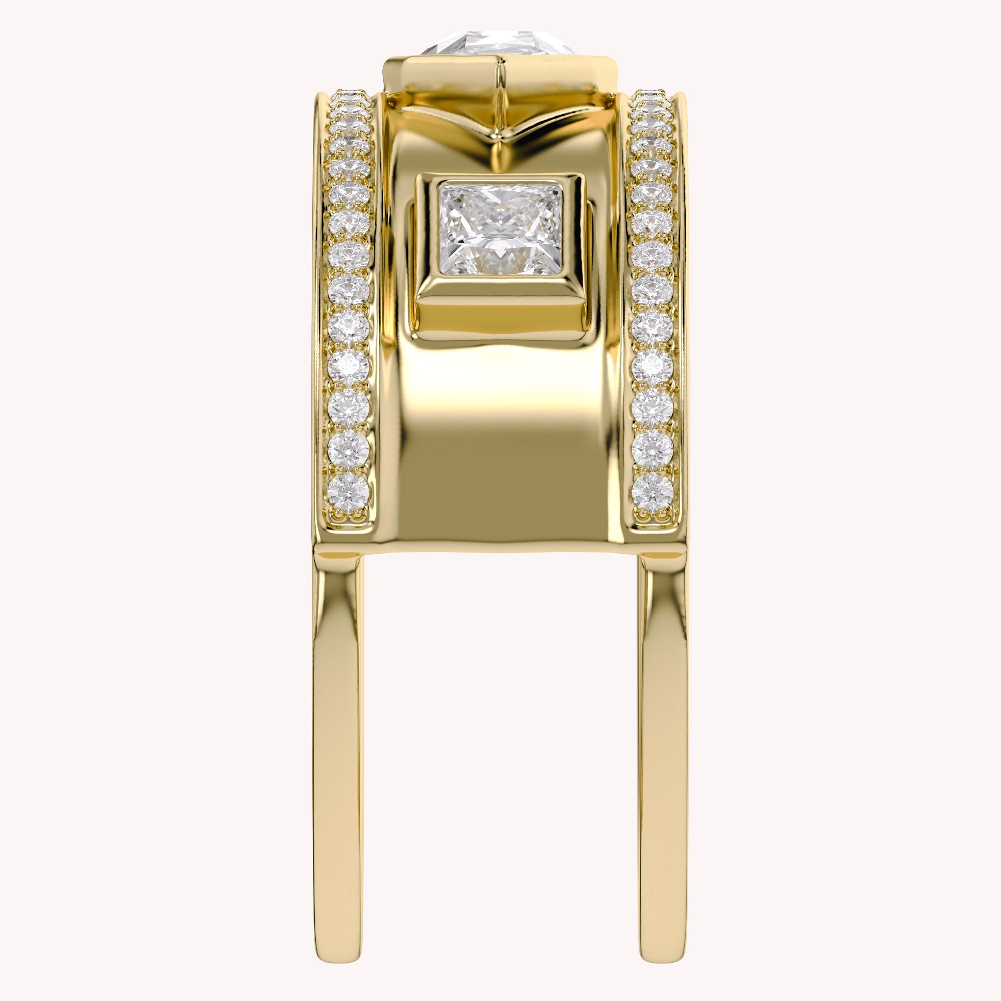 1.65 Carat Pear Shape Lab Grown Diamond Oura Ring Jacket
