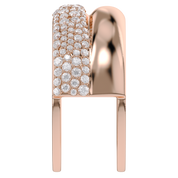 Moissanite studded Luxury statement Oura Ring Jacket