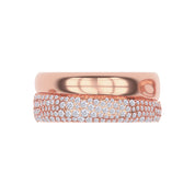 Moissanite studded Luxury statement Oura Ring Jacket