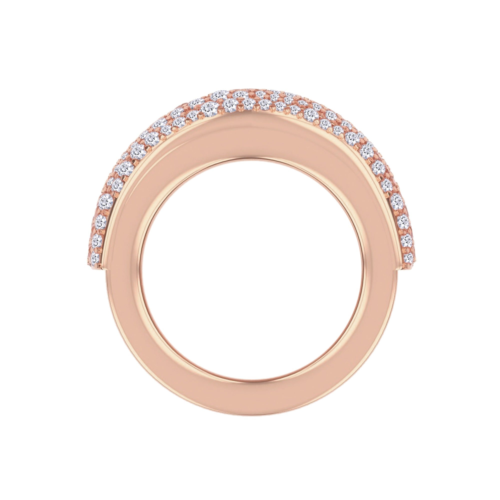 Moissanite studded Luxury statement Oura Ring Jacket