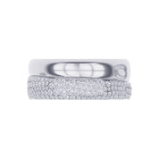 Moissanite studded Luxury statement Oura Ring Jacket