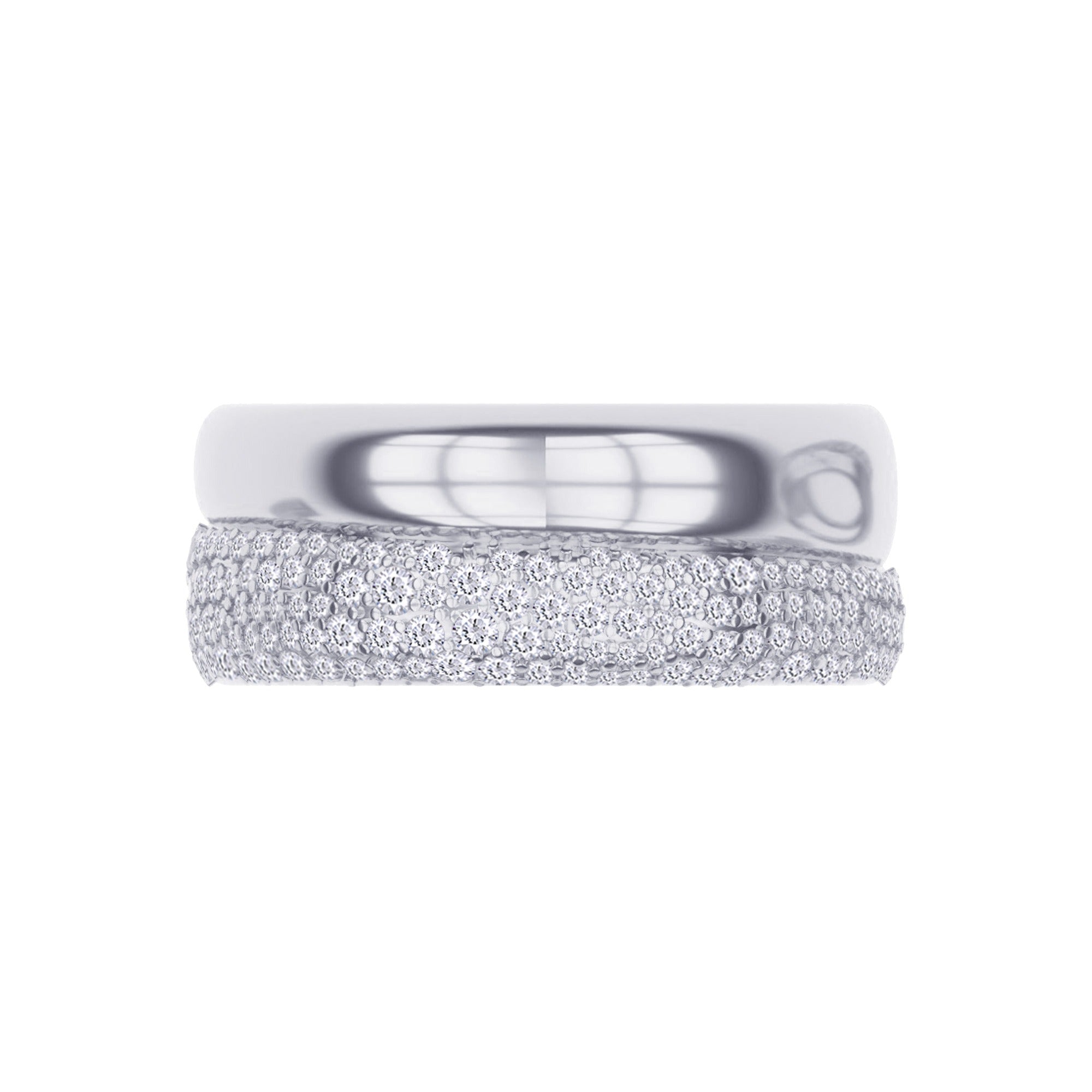 Moissanite studded Luxury statement Oura Ring Jacket