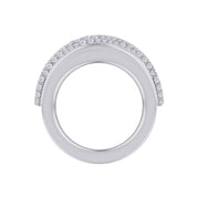Moissanite studded Luxury statement Oura Ring Jacket