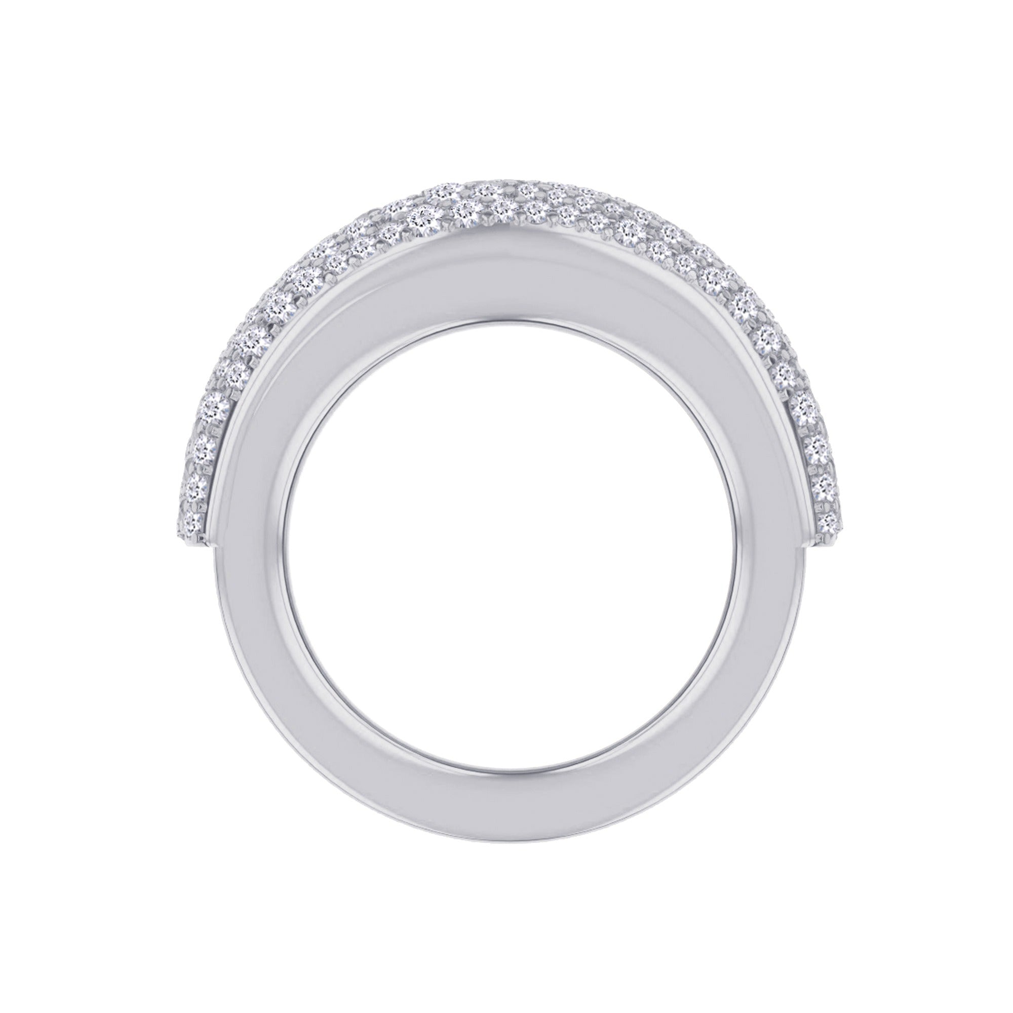 Moissanite studded Luxury statement Oura Ring Jacket