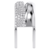 Moissanite studded Luxury statement Oura Ring Jacket