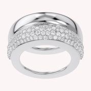 Moissanite studded Luxury statement Oura Ring Jacket