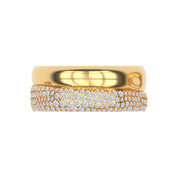 Moissanite studded Luxury statement Oura Ring Jacket