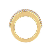 Moissanite studded Luxury statement Oura Ring Jacket