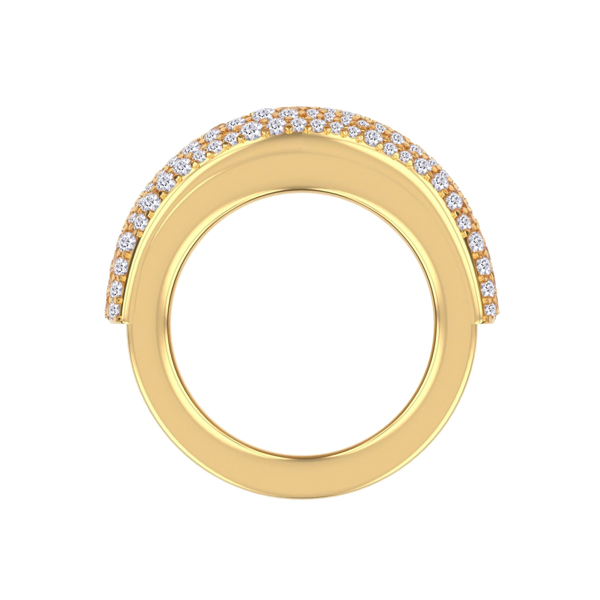 Moissanite studded Luxury statement Oura Ring Jacket