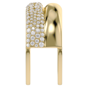 Moissanite studded Luxury statement Oura Ring Jacket