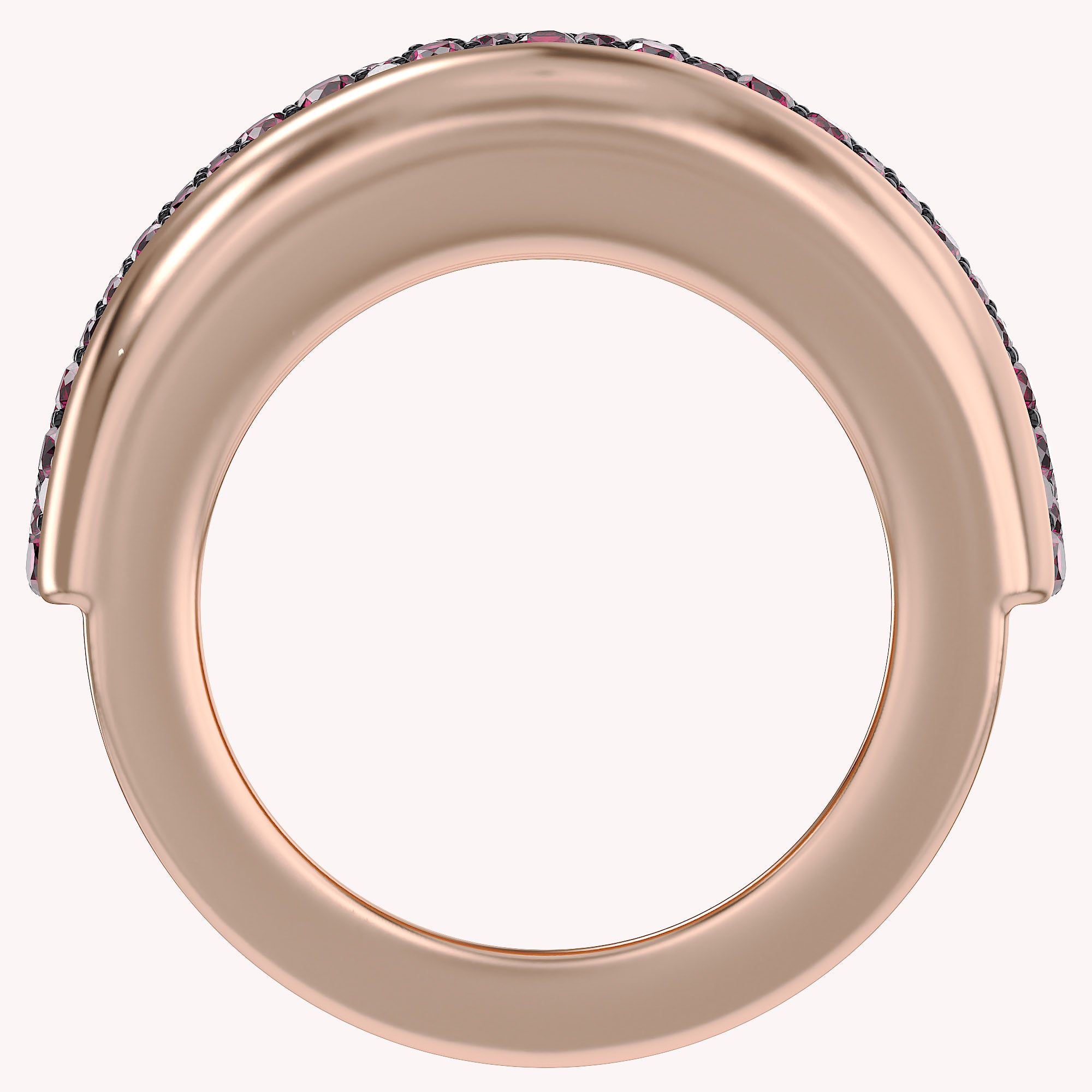 Simulated Ruby Luxury Oura Jacket Ring