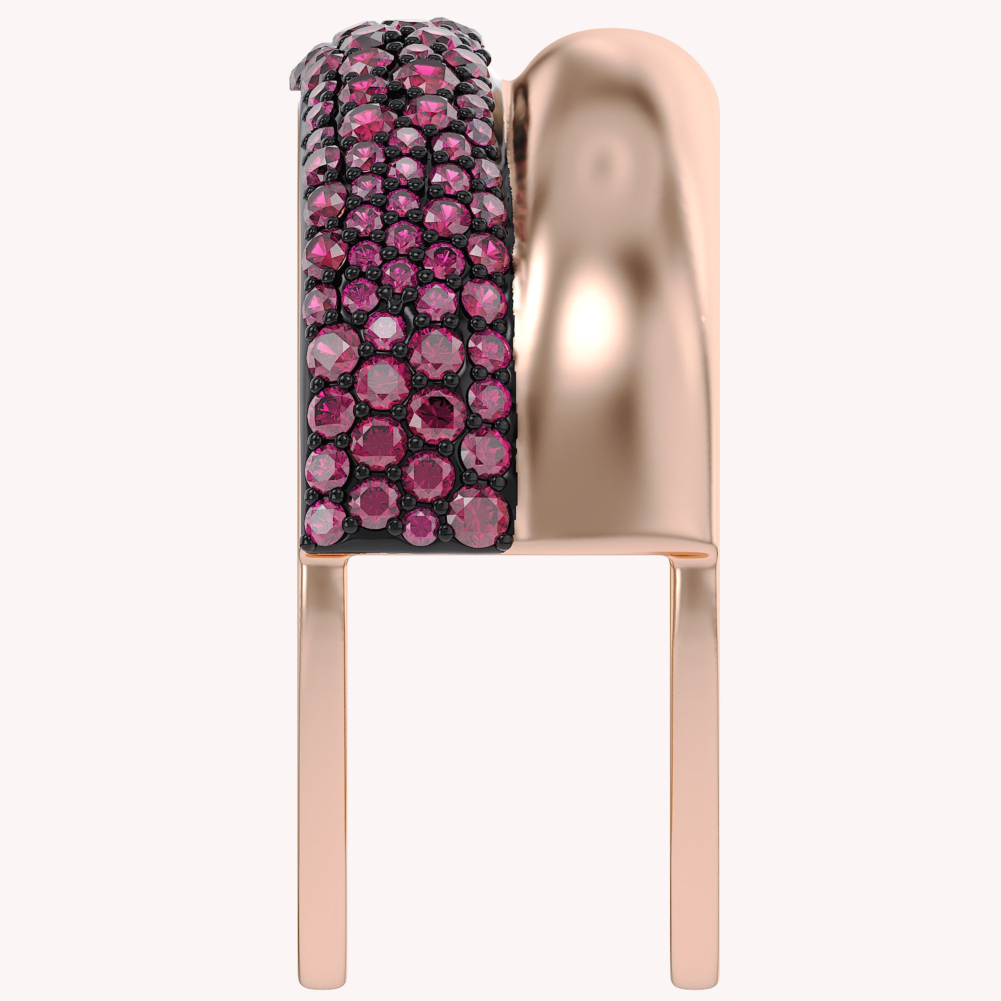 Simulated Ruby Luxury Oura Jacket Ring