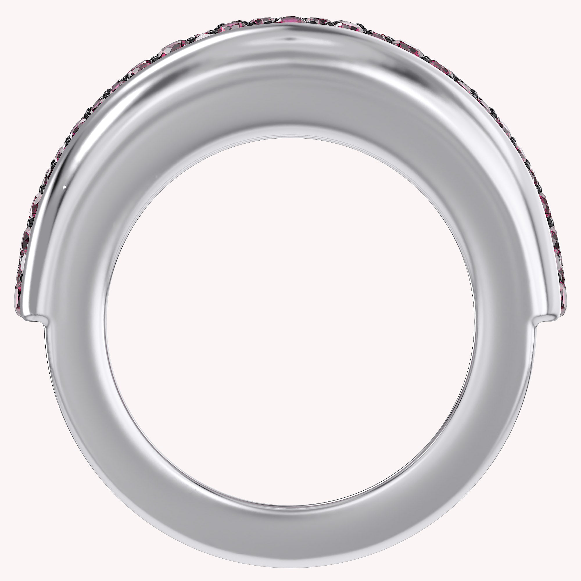 Simulated Ruby Luxury Oura Jacket Ring
