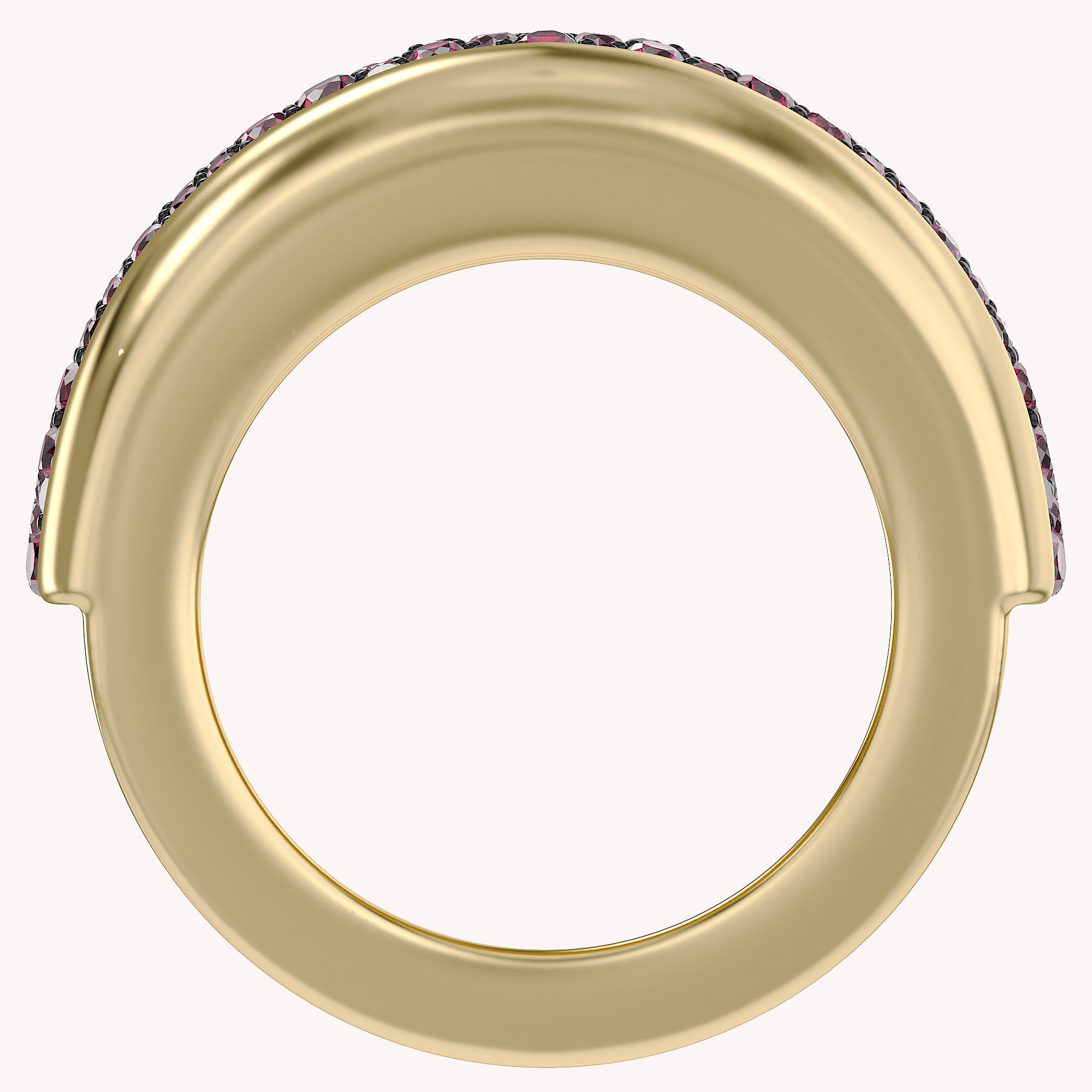 Simulated Ruby Luxury Oura Jacket Ring
