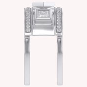 1.30 CT Mixed Cut Lab Grown Diamond Oura Ring Jacket