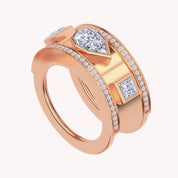 Luxury Lab Grown Diamond Statement Jacket Ring