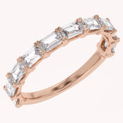 Emerald-Cut Half-Eternity Band Ring | Lab-Grown Diamond