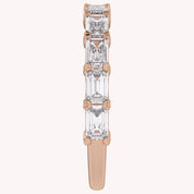Emerald-Cut Half-Eternity Band Ring | Lab-Grown Diamond
