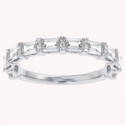 Emerald-Cut Half-Eternity Band Ring | Lab-Grown Diamond