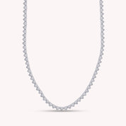 4MM Plain Heart Shape Link Necklace (16 Inch to 20 Inch)