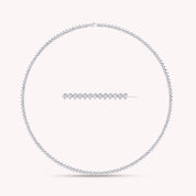 4MM Plain Pear Shape Link Necklace (16 to 20 inch)